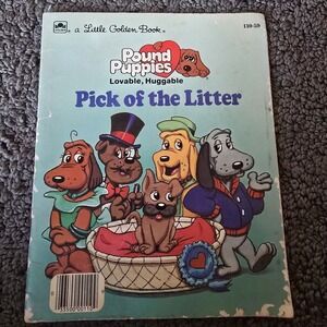 VINTAGE POUND PUPPIES 'PICK OF THE LITTER' - LITTLE GOLDEN BOOK - 1986 PAPERBACK